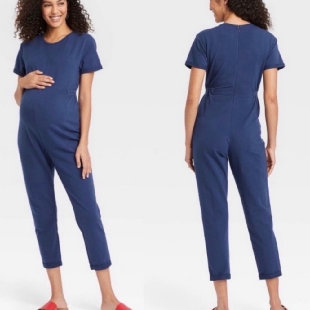 The Nines by HATCH Navy Jumpsuit